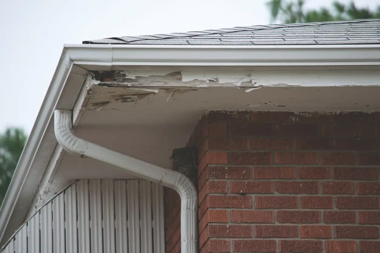 Rotting or warped soffit, fascia, & trim